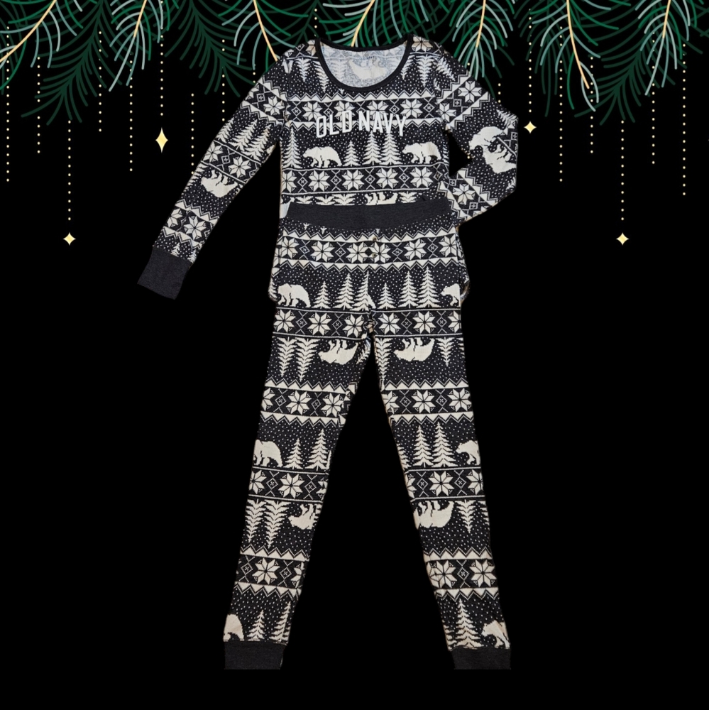 Old Navy Thermal Knit Matching Pajama Set